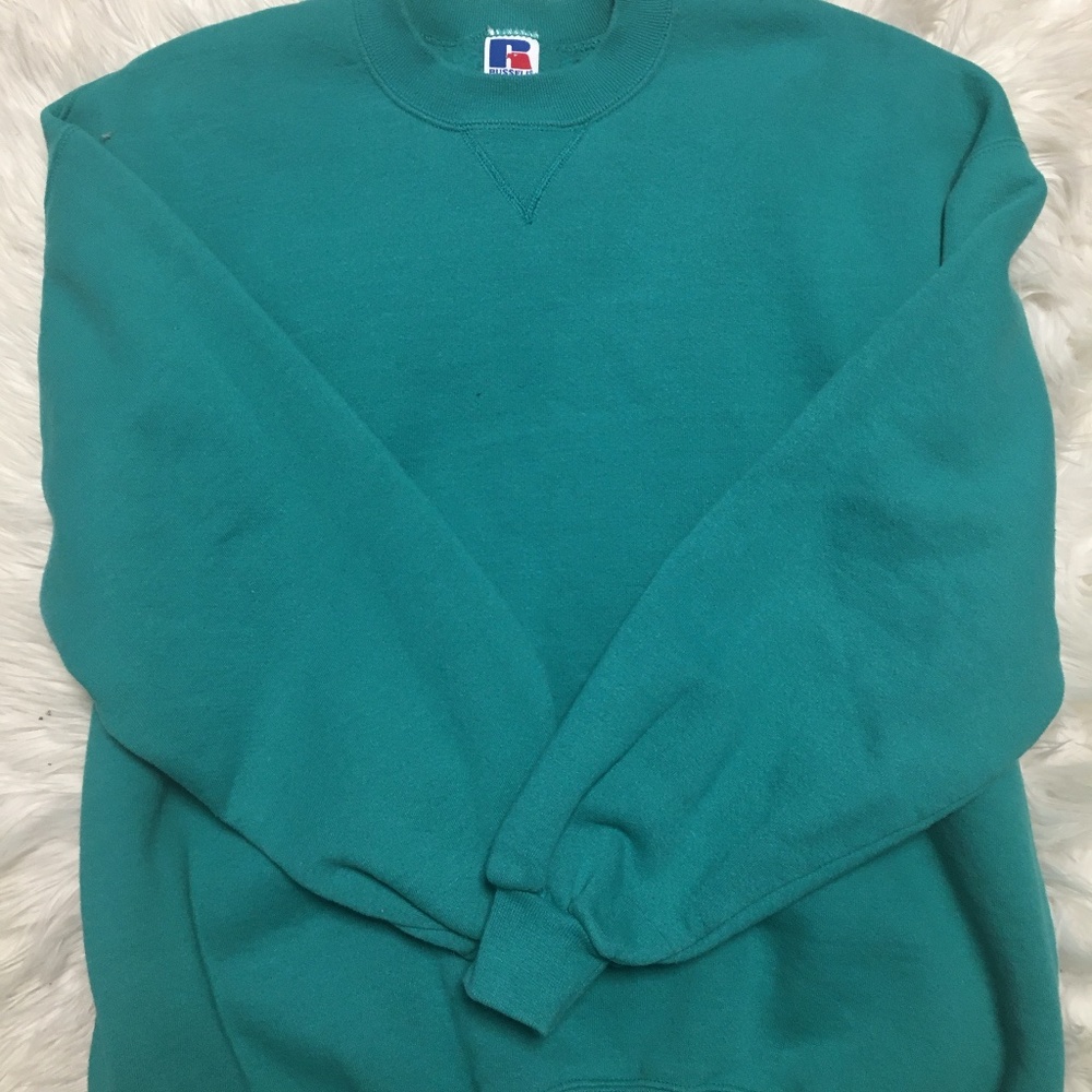 Turquoise crew sweatshirt